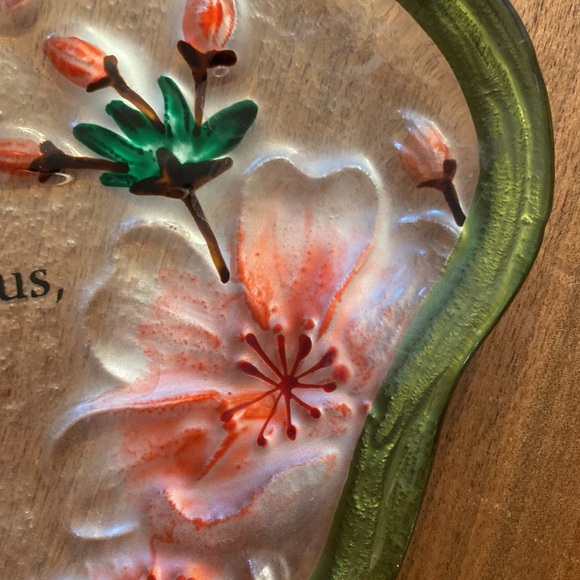 Beautiful vintage Franciscan Rose glass platter - Picture 5 of 5